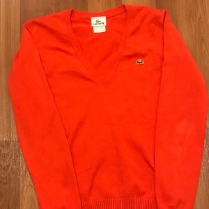 Lacoste Orange Sweater